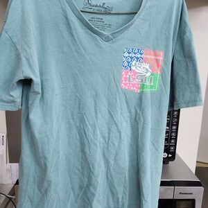 Pressbox Teal Graphic Women's Tee